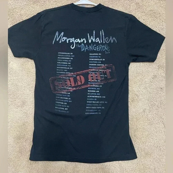 Morgan Wallen Dangerous Sold Out Tour concert t shirt Size Small - Picture 2 of 5